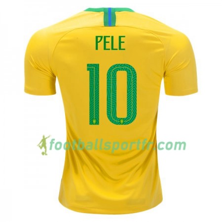 Tenue Brésil Pele 10 Domicile Coupe du monde 2018 Maillot de Foot
